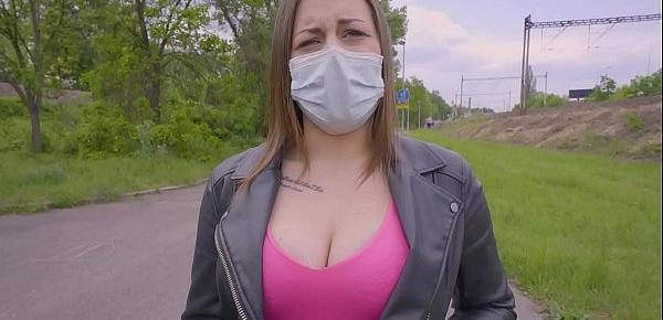  Public Agent Face Mask Fucking a sexy sweet teenager with Big Natural Boobs
